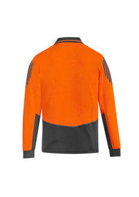 Mens Hi Vis Flux Long Sleeve Polo