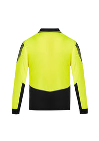Mens Hi Vis Flux Long Sleeve Polo