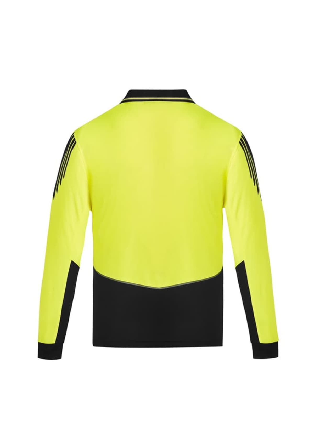 Mens Hi Vis Flux Long Sleeve Polo