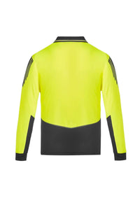 Mens Hi Vis Flux Long Sleeve Polo