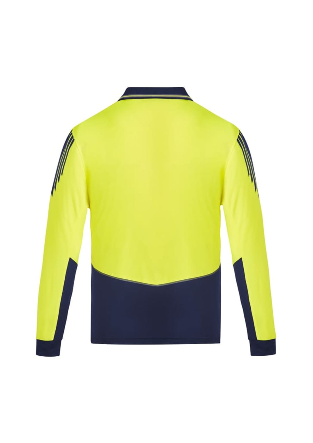 Mens Hi Vis Flux Long Sleeve Polo