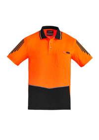 Mens Hi Vis Flux Short Sleeve Polo