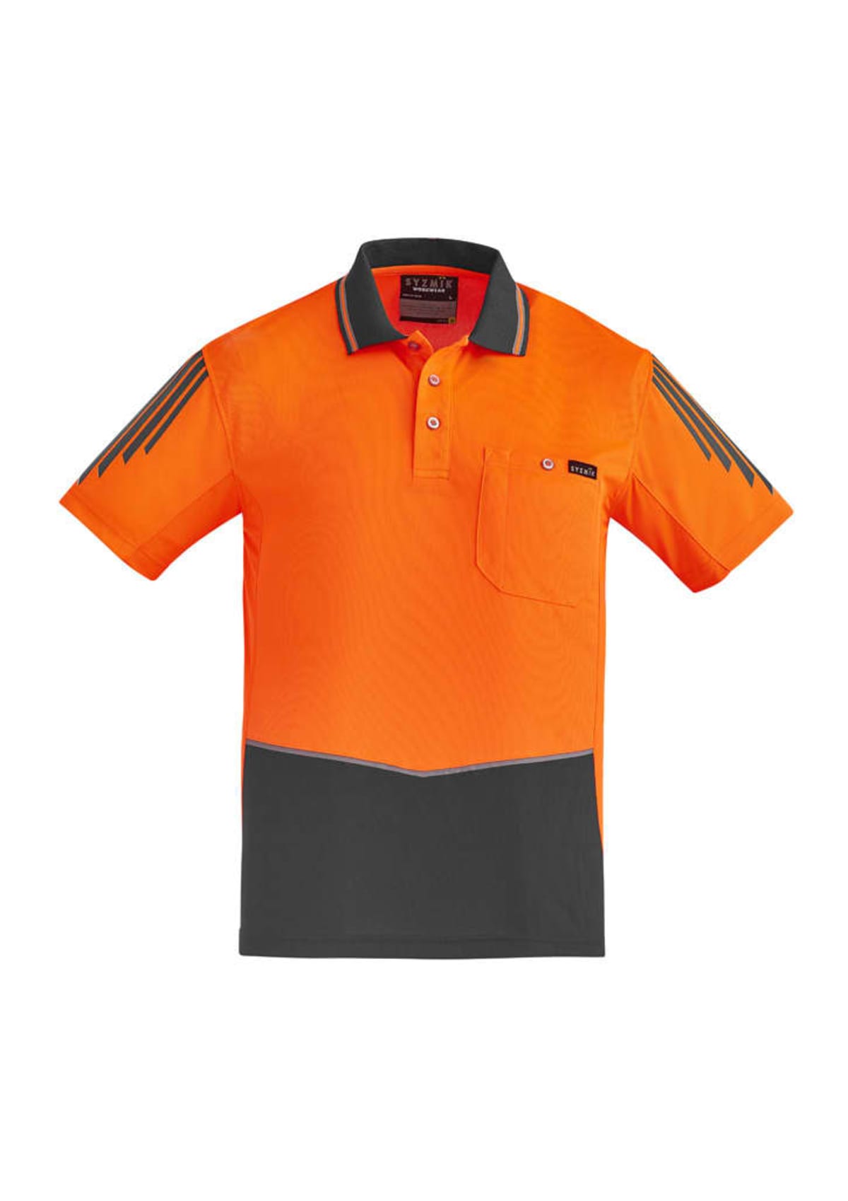 Mens Hi Vis Flux Short Sleeve Polo