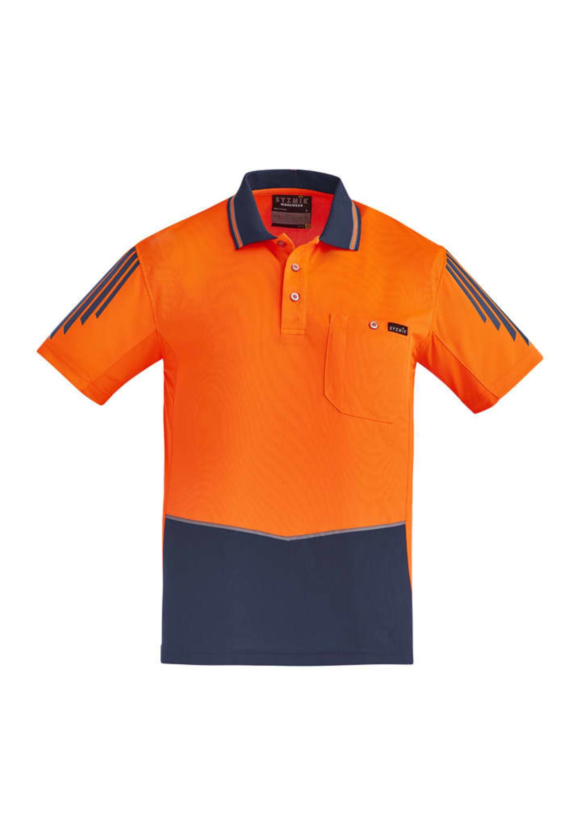 Mens Hi Vis Flux Short Sleeve Polo