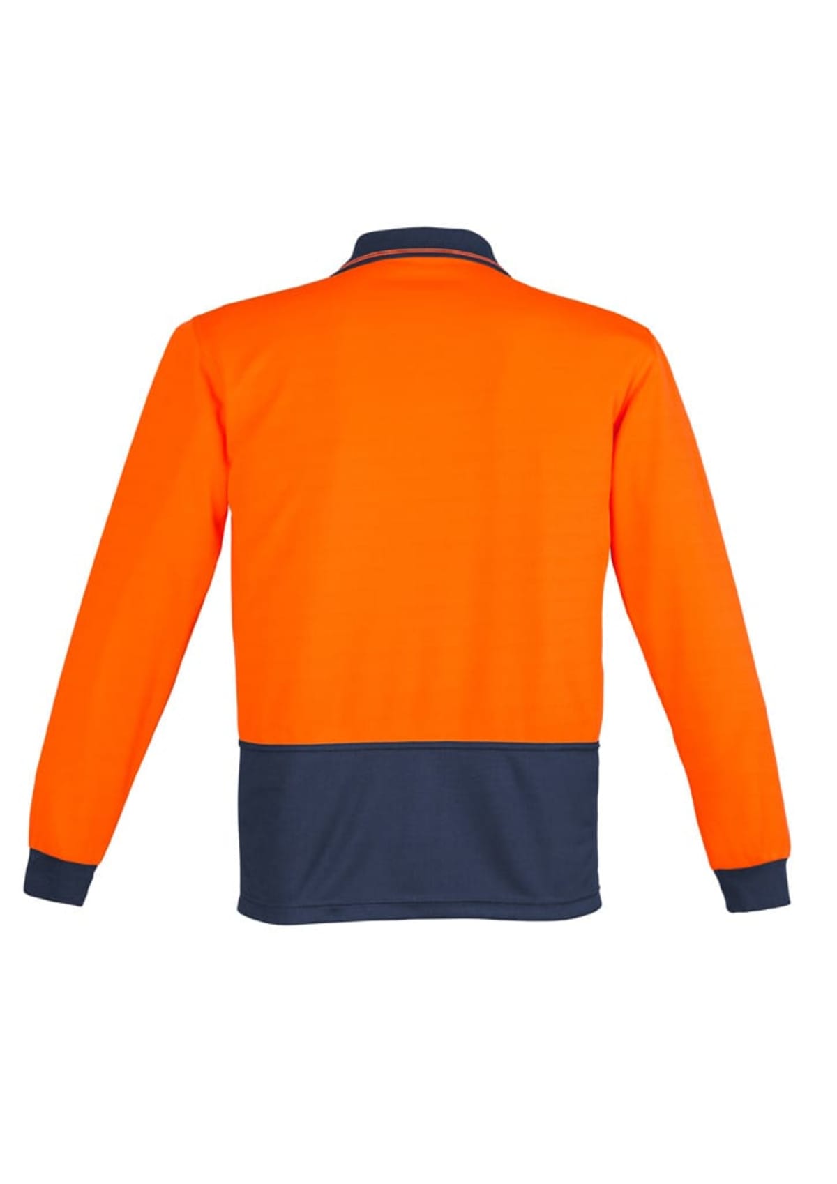 Mens Hi Vis Comfort Back Long Sleeve Polo
