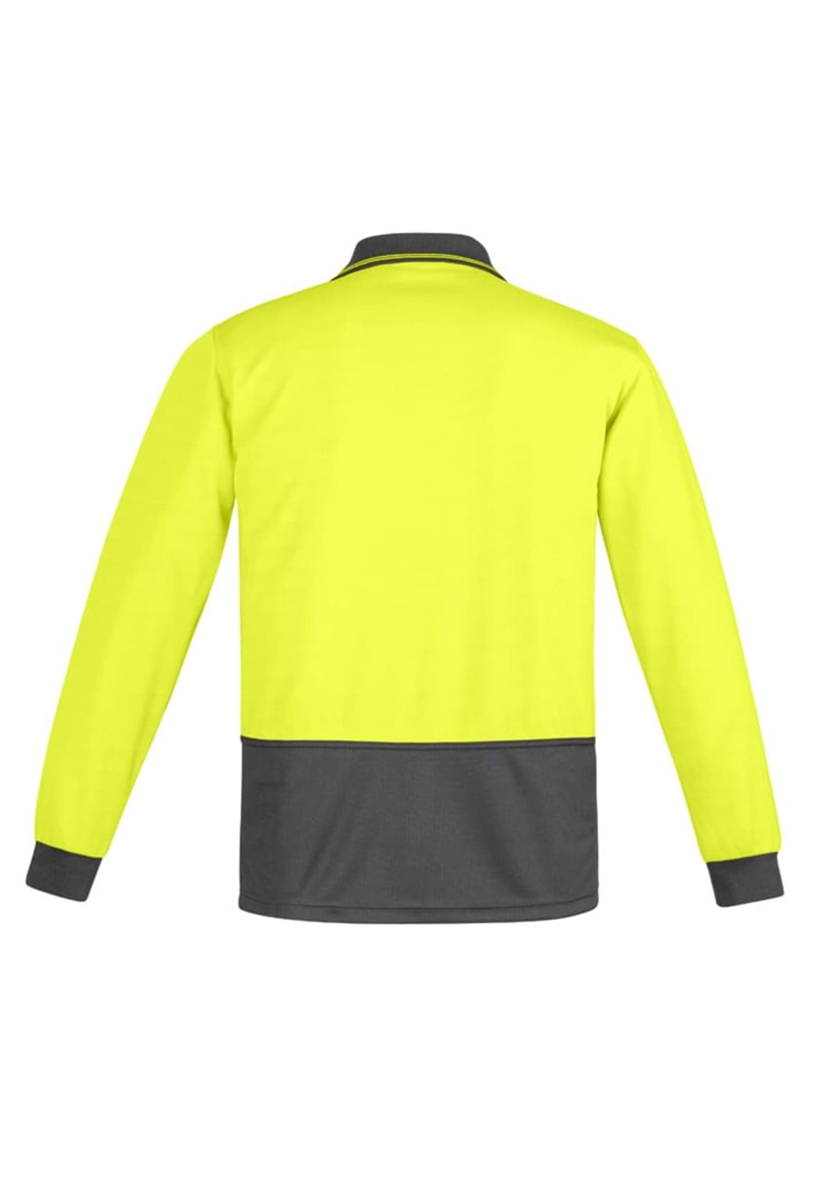 Mens Hi Vis Comfort Back Long Sleeve Polo