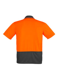 Mens Hi Vis Comfort Back Short Sleeve Polo