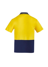 Mens Hi Vis Cotton Short Sleeve Polo