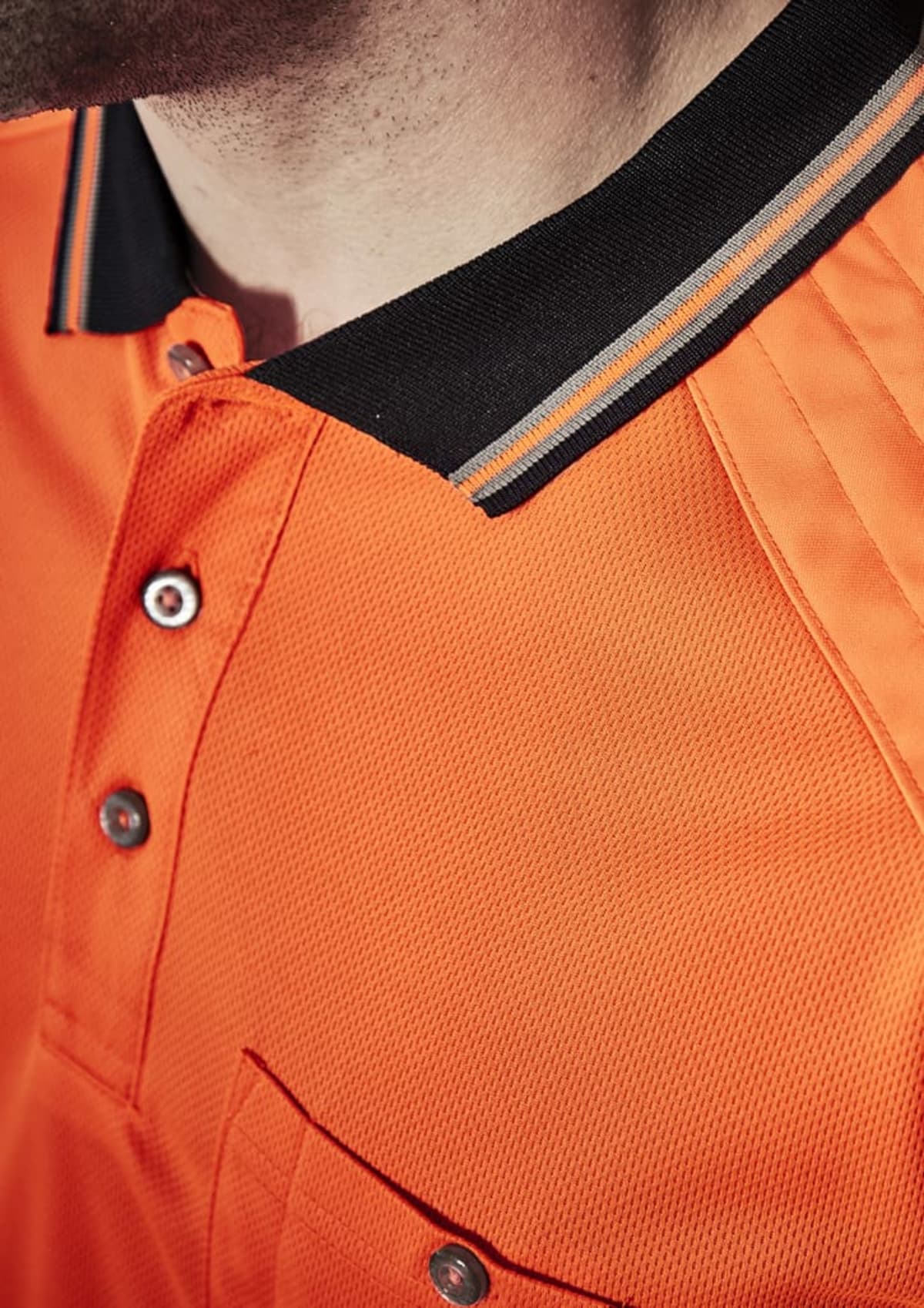 Mens Hi Vis Reinforced Squad Short Sleeve Polo