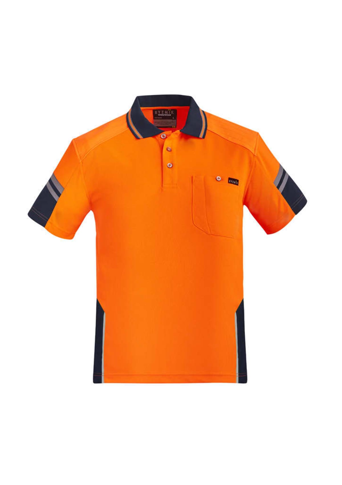Mens Hi Vis Reinforced Squad Short Sleeve Polo