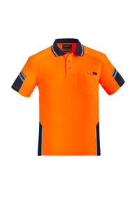 Mens Hi Vis Reinforced Squad Short Sleeve Polo