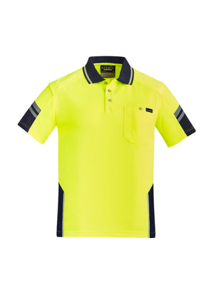 Mens Hi Vis Reinforced Squad Short Sleeve Polo