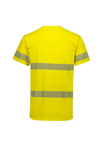 Mens Hi Vis Segmented Tape Cotton Tee Shirt