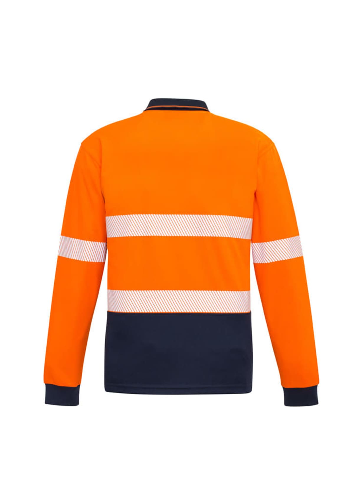 Unisex Hi Vis Segmented Tape Long Sleeve Polo