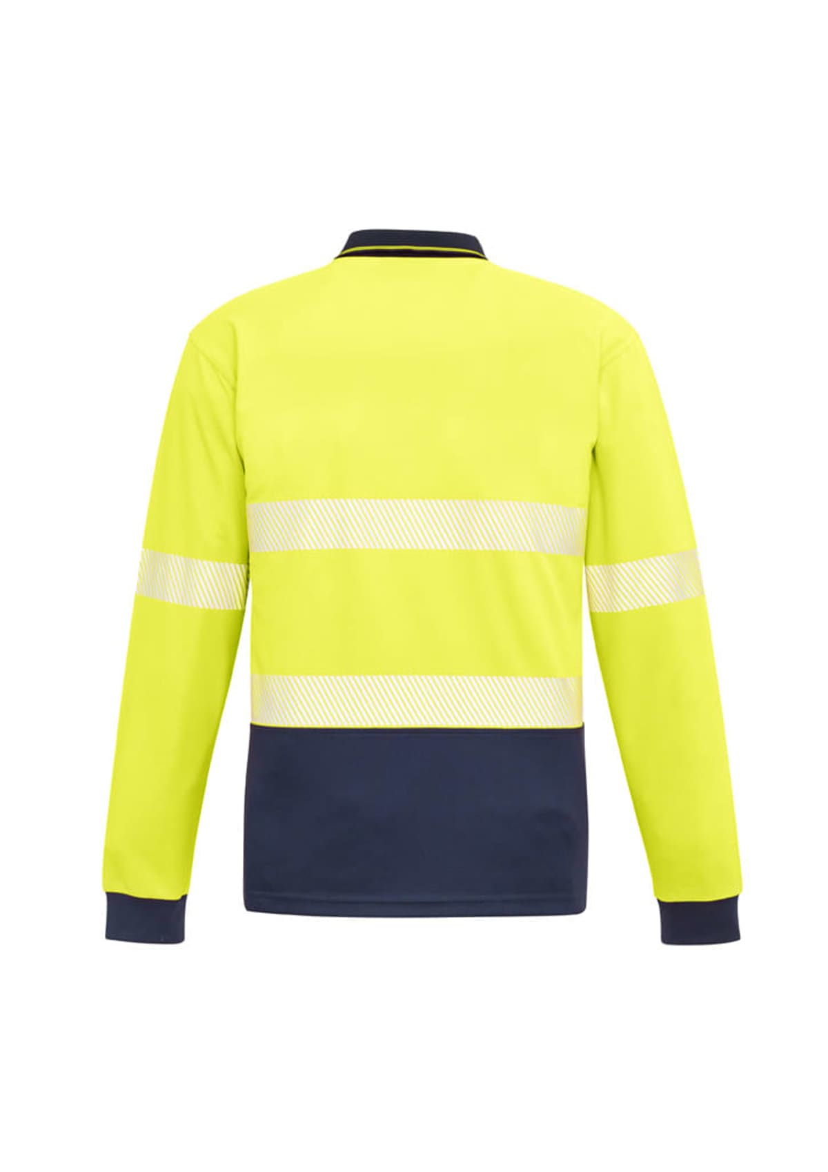 Unisex Hi Vis Segmented Tape Long Sleeve Polo