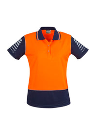 Womens Hi Vis Zone Short Sleeve Polo
