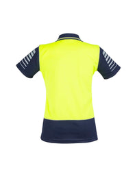 Womens Hi Vis Zone Short Sleeve Polo