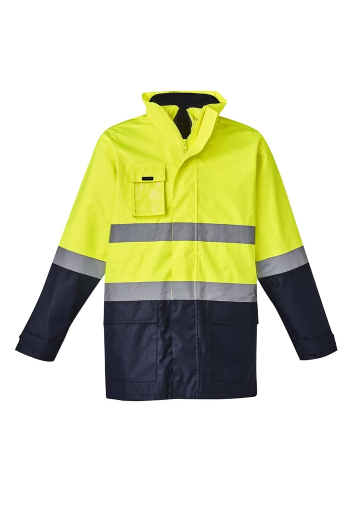 Mens Hi Vis Basic 4 In 1 Waterproof Jacket