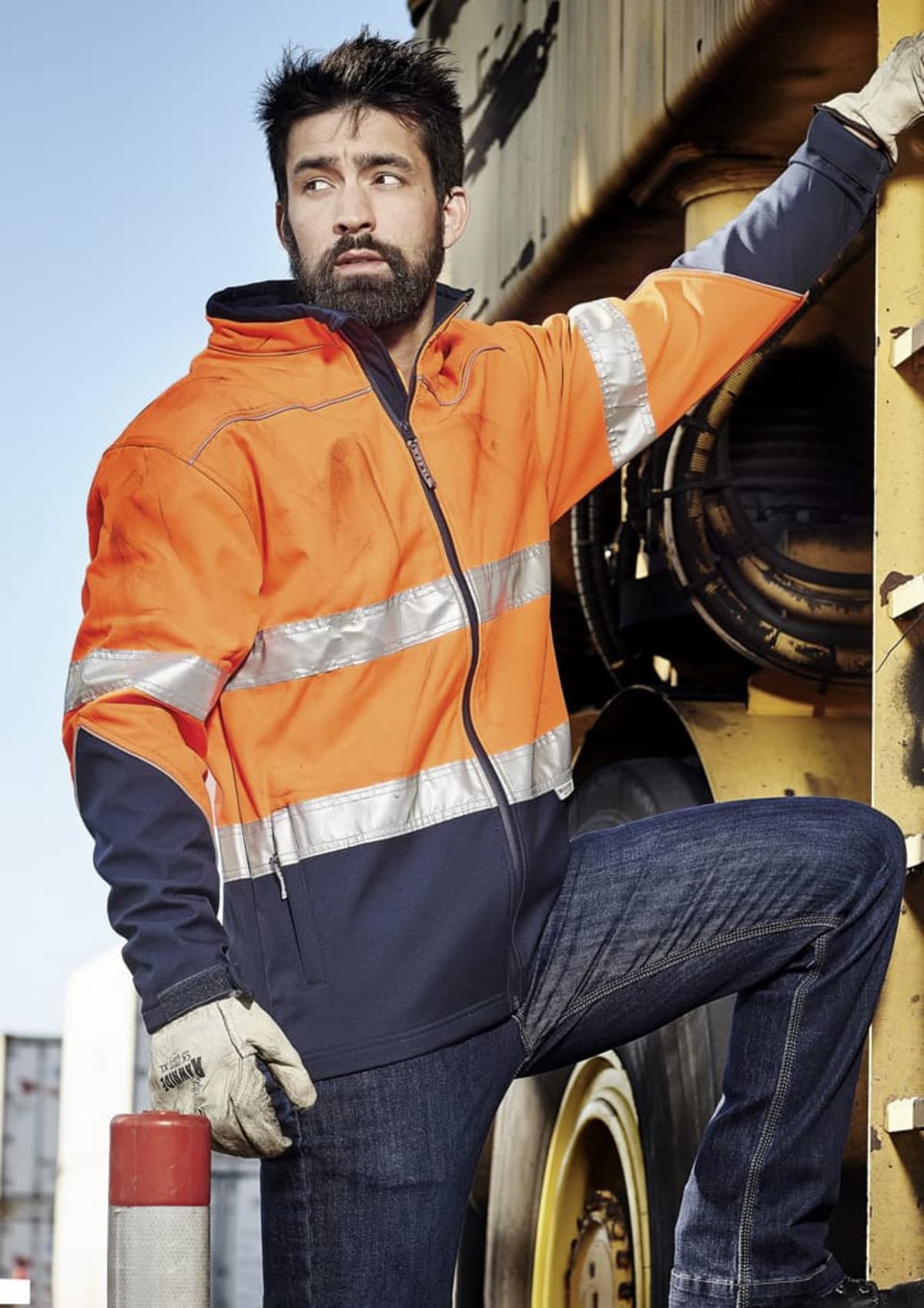 Unisex Hi Vis Softshell Jacket