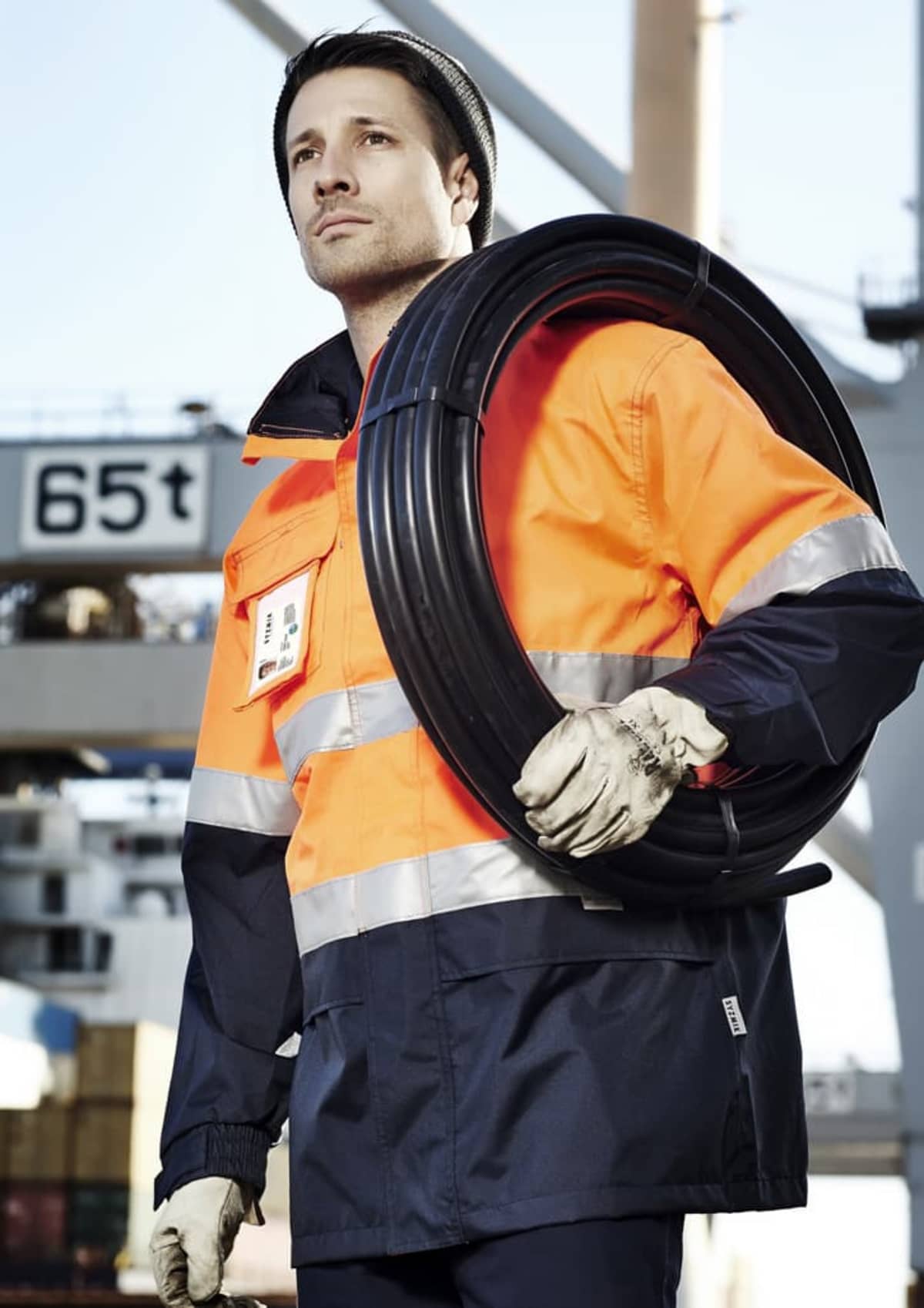Mens Hi Vis Ultralite Waterproof Jacket