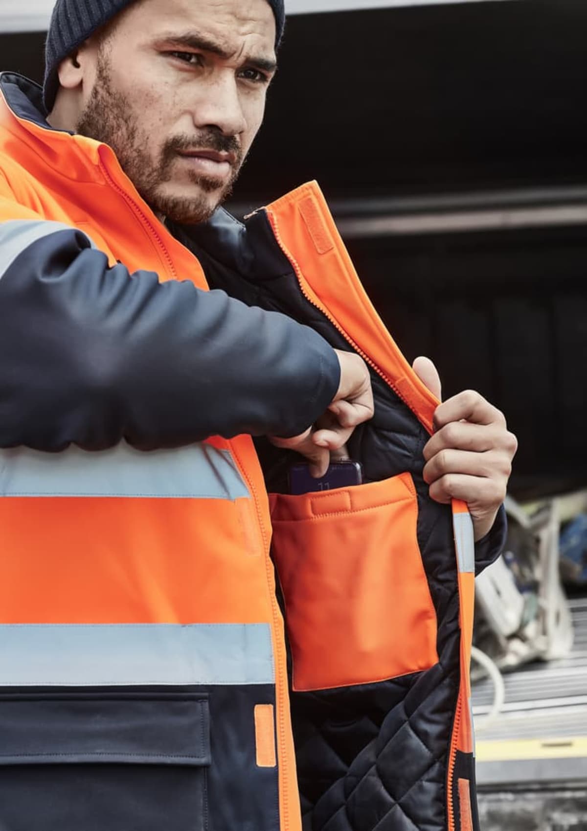 Unisex Hi Vis Antarctic Softshell Jacket