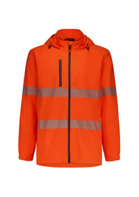Unisex Super Light Segmented Tape Packable Rain Jacket