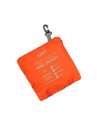 Unisex Super Light Segmented Tape Packable Rain Jacket
