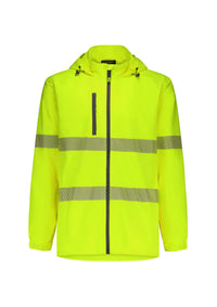Unisex Super Light Segmented Tape Packable Rain Jacket