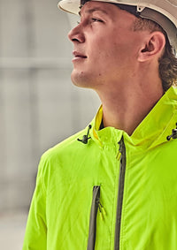 Unisex Super Light Segmented Tape Packable Rain Jacket