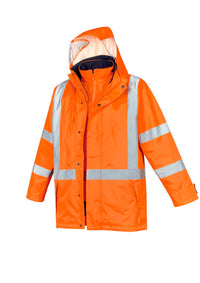 Mens Hi Vis X Back 4 In 1 Waterproof Jacket