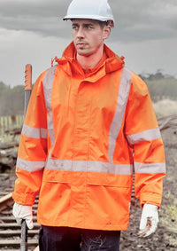 Mens Hi Vis X Back Ultralite Waterproof Jacket