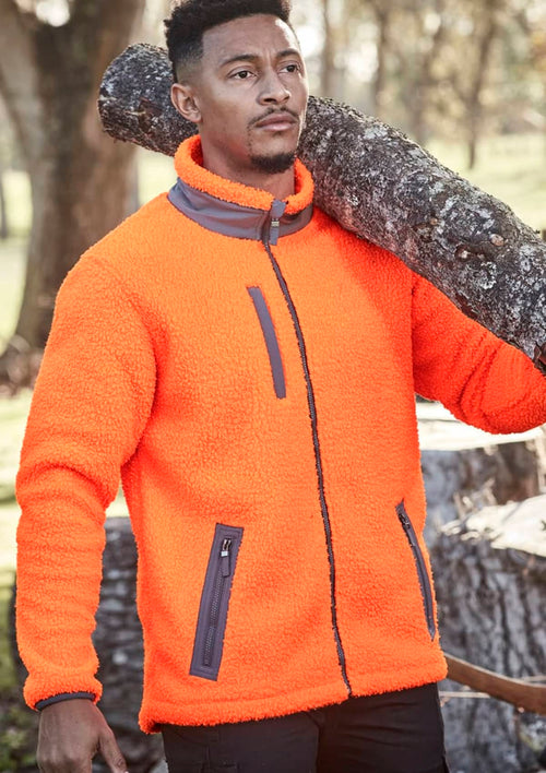 Unisex Streetworx Full Zip Sherpa Fleece