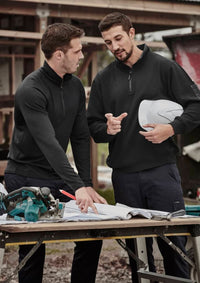 Unisex 1/4 Zip Brushed Fleece Pullover