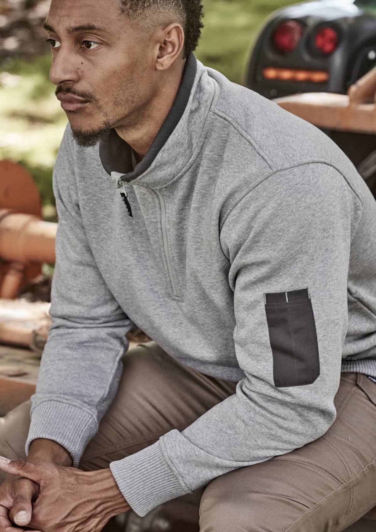 Unisex 1/4 Zip Brushed Fleece Pullover