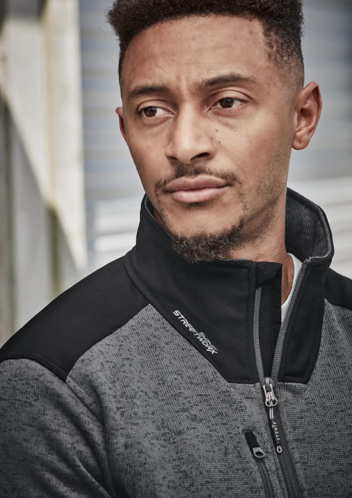 Unisex Streetworx Reinforced Knit 1/2 Zip Pullover