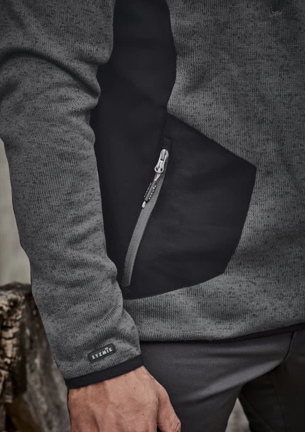Unisex Streetworx Reinforced Knit 1/2 Zip Pullover