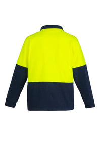 Unisex Hi Vis 1/2 Zip Polar Fleece Pullover