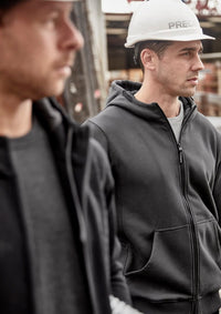Unisex Zip Front Multi-Pocket Hoodie