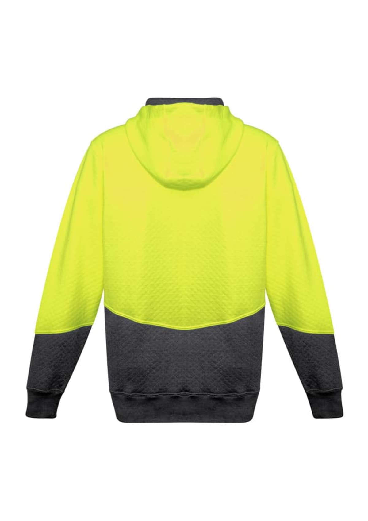 Unisex Hi Vis Textured Jacquard Full Zip Hoodie