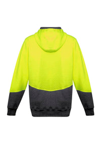 Unisex Hi Vis Textured Jacquard Full Zip Hoodie