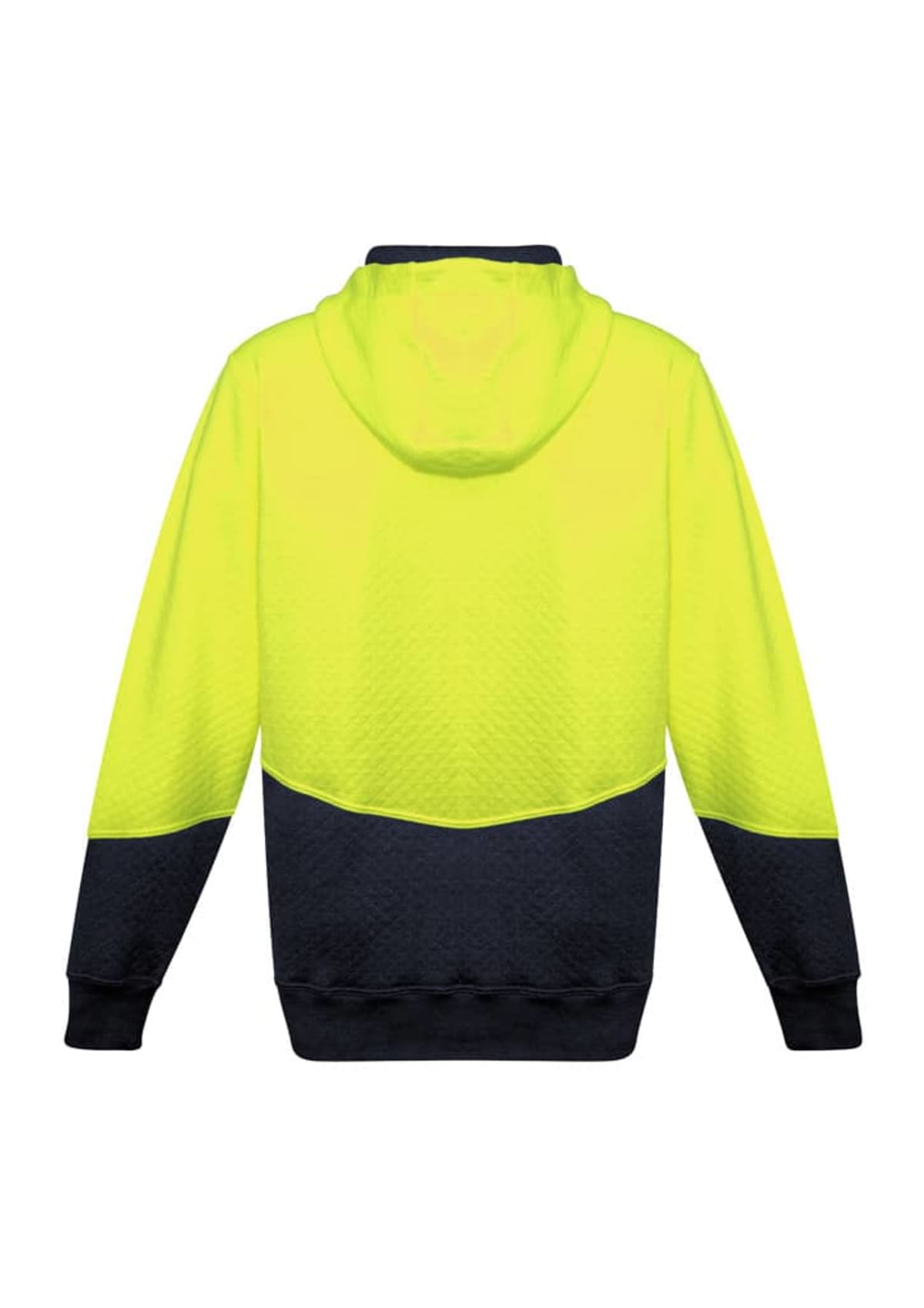 Unisex Hi Vis Textured Jacquard Full Zip Hoodie