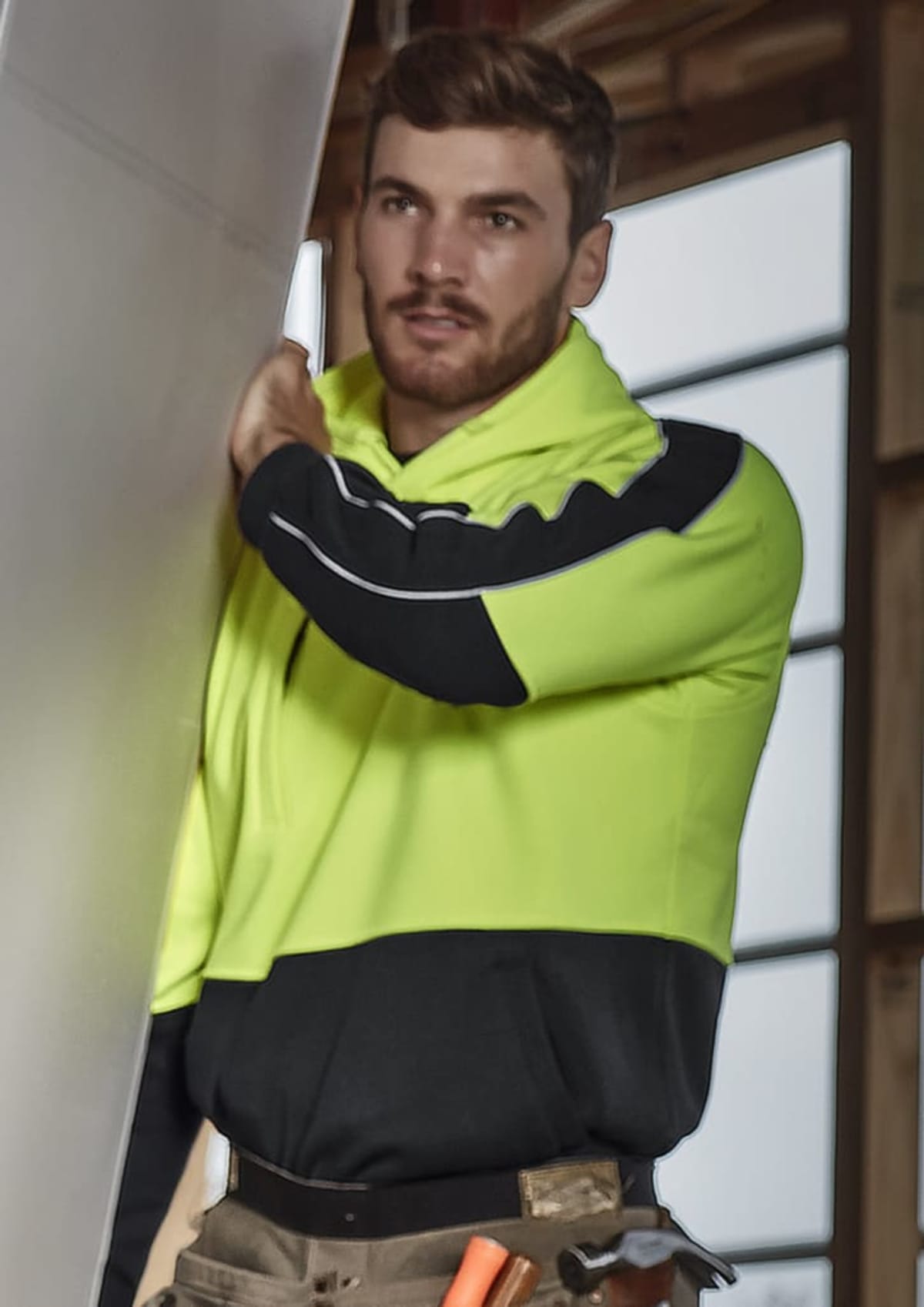 Unisex Hi Vis Pullover Hoodie