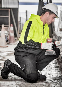 Unisex Hi Vis Full Zip Hoodie