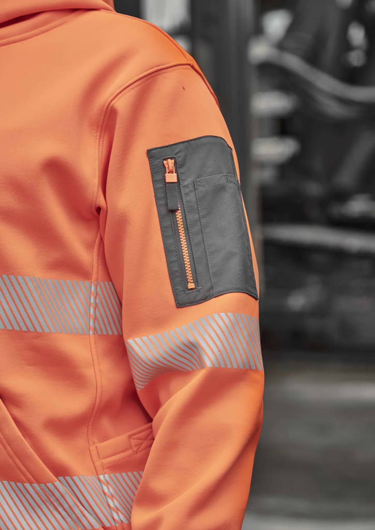 Unisex Streetworx Water Resistant Hoodie with Segmented Tape