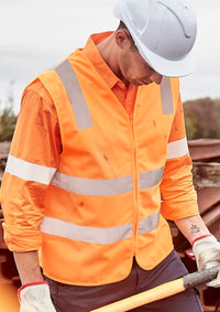 Unisex Hi Vis VIC Rail Zip Vest