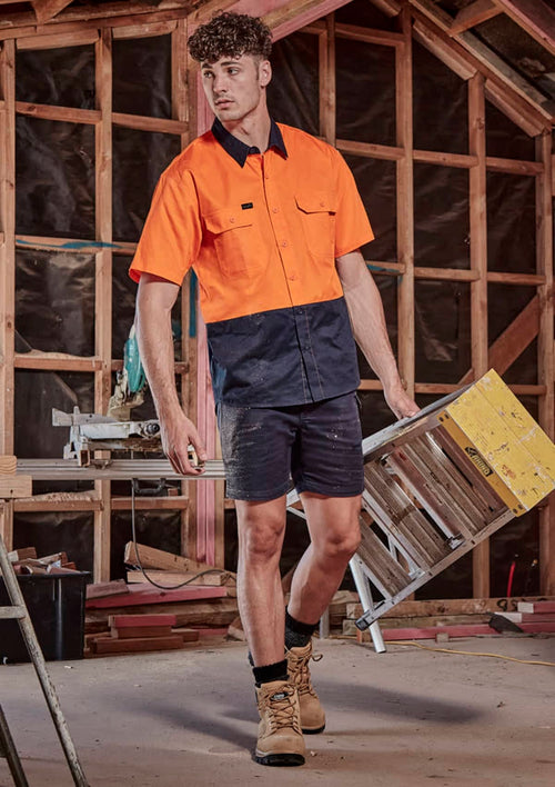 Mens Hi Vis Short Sleeve Shirt