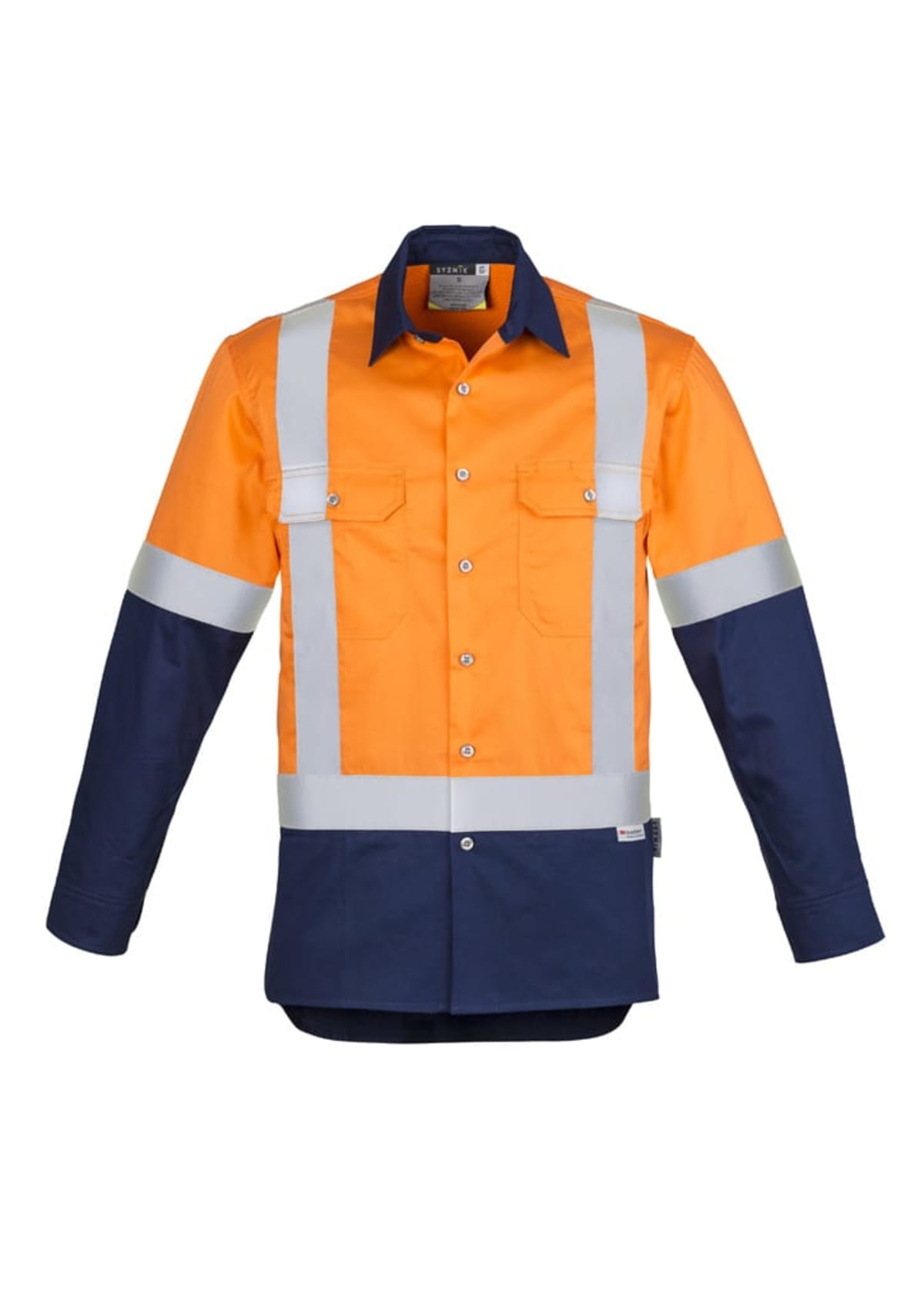 Mens Industrial Long Sleeve Shirt - Shoulder Taped