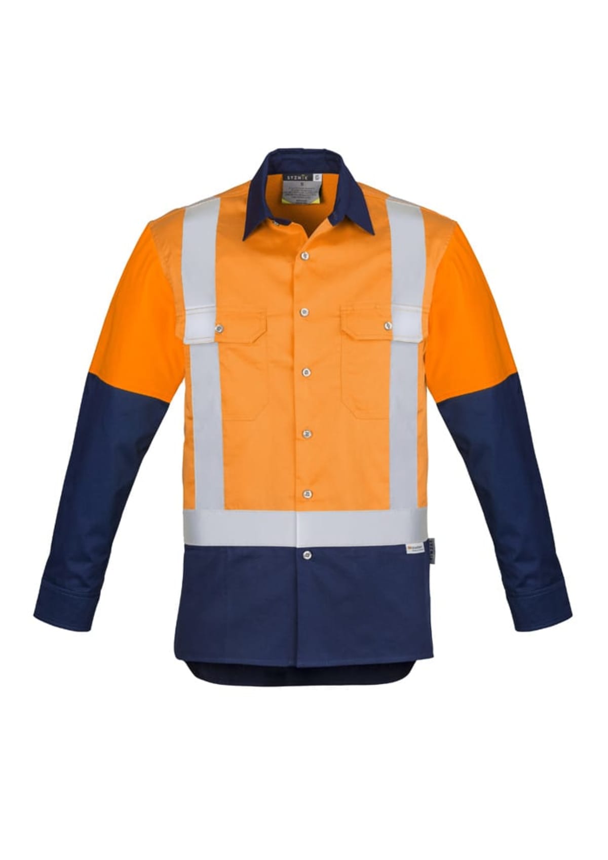 Mens Industrial Long Sleeve Shirt - Shoulder Taped