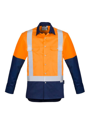 Mens Industrial Long Sleeve Shirt - Shoulder Taped