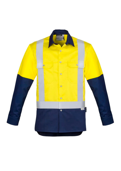 Mens Industrial Long Sleeve Shirt - Shoulder Taped